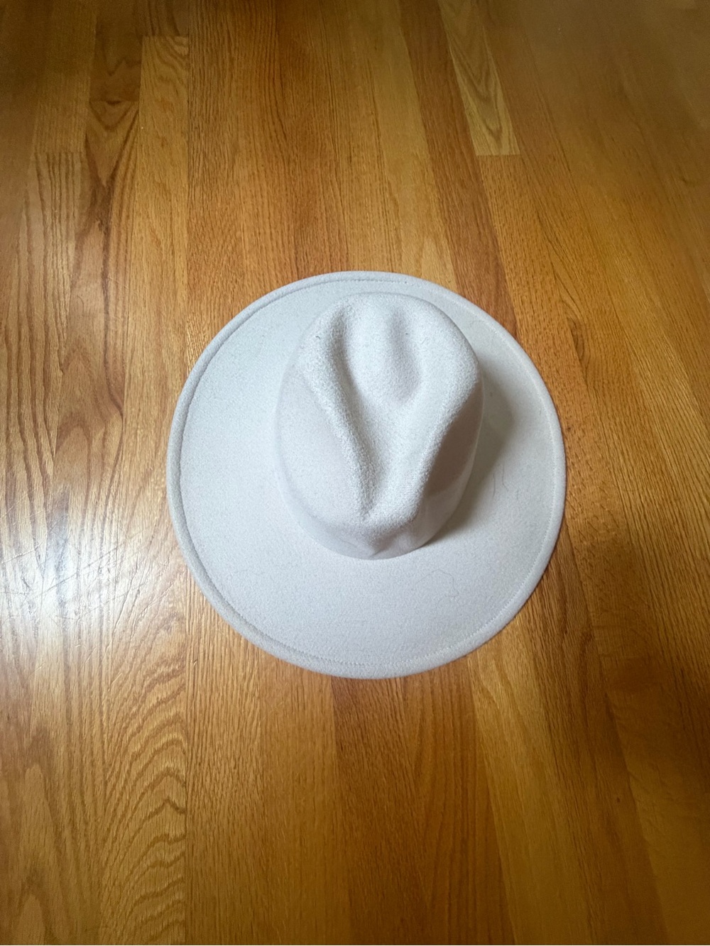 Free People cream wide-brim felt rancher fedora hat